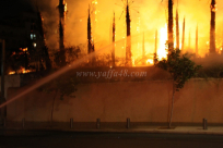  بالفيديو: حريق هائل بالقرب من ميناء يافا دون وقوع إصابات 